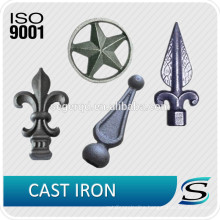 Custom wrought iron fence parts